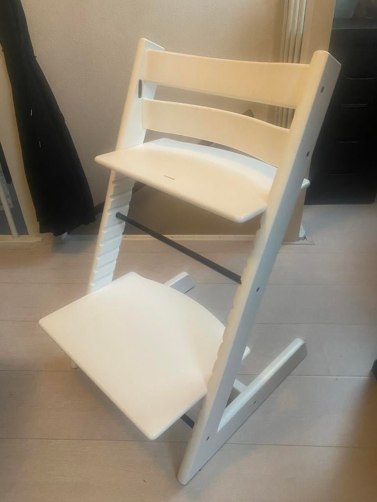 Stokke Tripp Trapp kinderstoel - Wit, Ophalen, Zo goed als nieuw, Meegroeistoel
