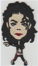 Michael Jackson stoffen opstrijk patch embleem #3, Ophalen of Verzenden, Nieuw, Kleding