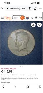 1964 Kennedy zilveren half dollar, Ophalen of Verzenden, Noord-Amerika, Losse munt, Zilver