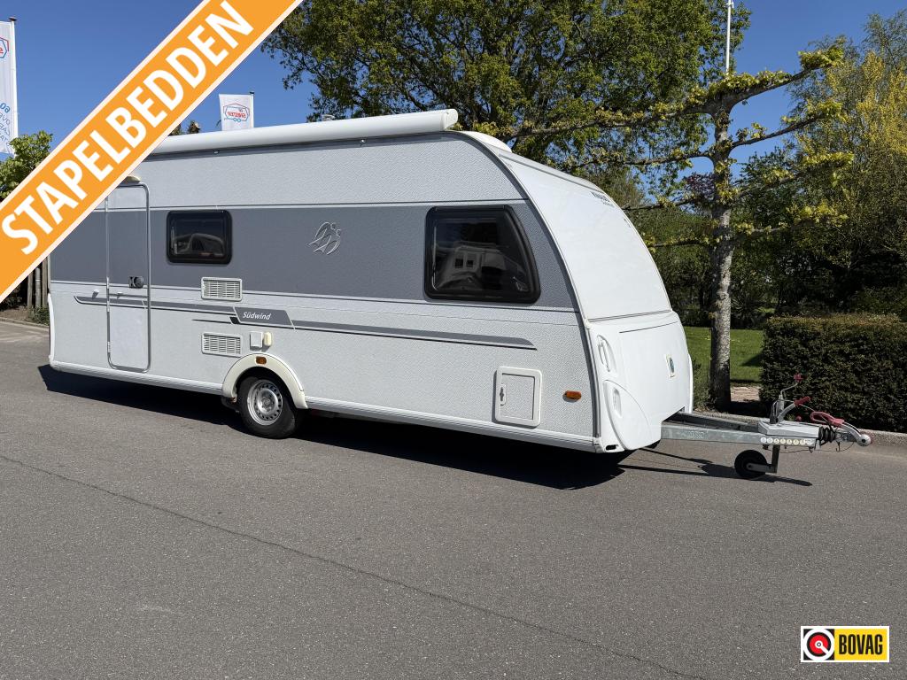 Knaus Sudwind 550 FSK Mover,Voortent,Airco,Stapelbed, Rondzit, Overige typen, Schokbreker, Bedrijf