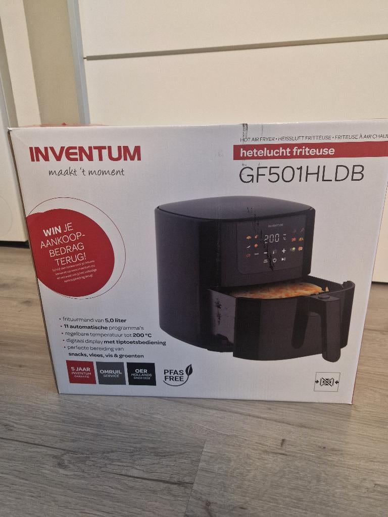 Airfryer Inventum, Ophalen of Verzenden, Nieuw, Airfryer, 750 t/m 999 gram