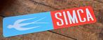 SIMCA oldtimer  showroom  kentekenplaat - reclamebord, Ophalen of Verzenden, Zo goed als nieuw, Auto's