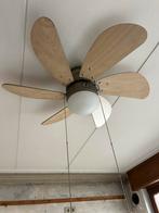 Plafondventilator met lamp, Ophalen, Gebruikt, Hout