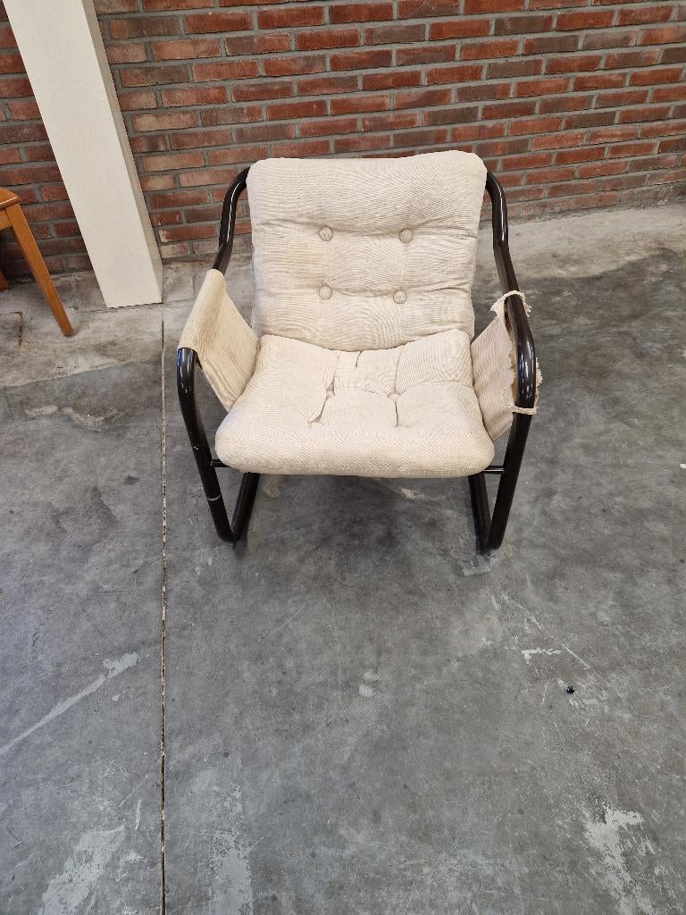 vintage stoel jaren 70, Antiek en Kunst, Ophalen