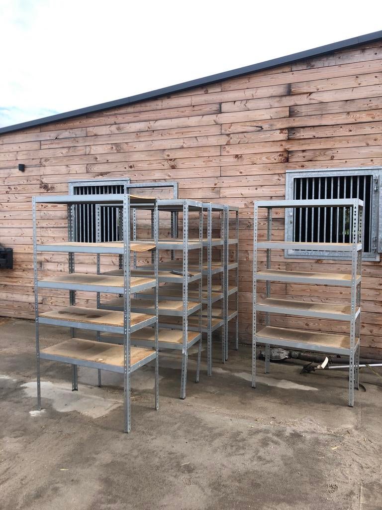 Opbergstellingen voor schuur of garage, Ophalen, Gebruikt