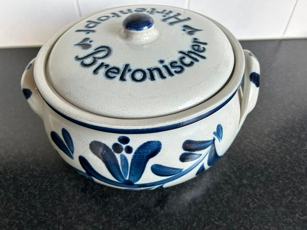 Bretonischer Hirtentopf. … Römertopf, Ophalen, Overige stijlen, Aardewerk, Schaal of Schalen