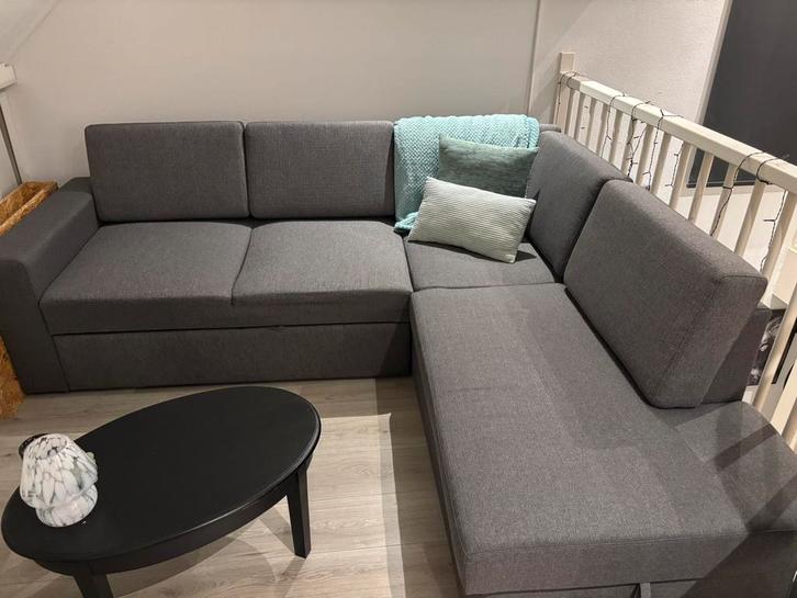 Slaapbank Jysk, Huis en Inrichting, Slaapkamer | Slaapbanken, Zo goed als nieuw, Overige maten, Tweepersoons, Grijs, Ophalen