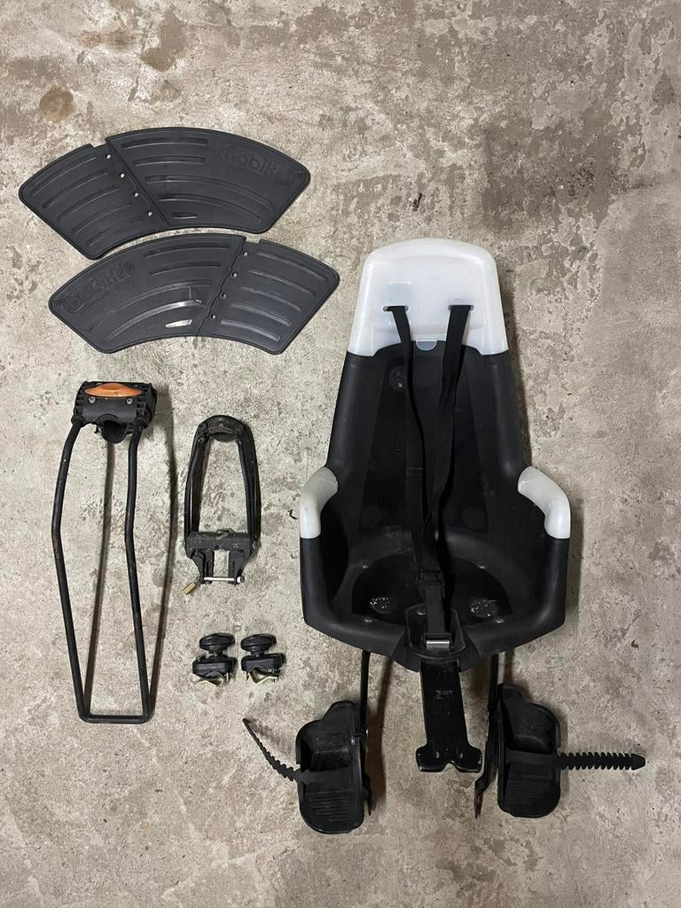 Bobike fietszitje achterop + jasbeschermers, Ophalen of Verzenden, Gebruikt, Achterzitje