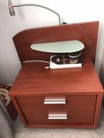 Nachtkastje met 2 lades en leeslampje, Ophalen, Gebruikt, 45 tot 65 cm, 70 cm of meer