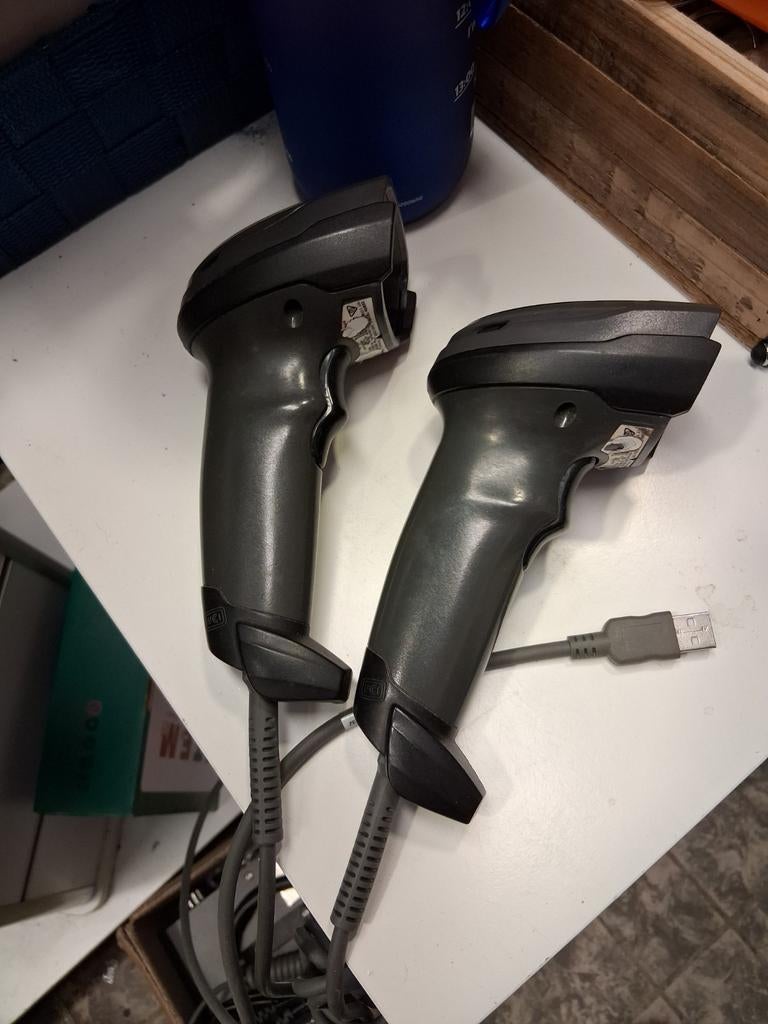 Zebra Barcodescanner (2 stuks) - USB-aansluiting, Computers en Software, Scanners, Gebruikt, Ophalen of Verzenden, Barcodescanner