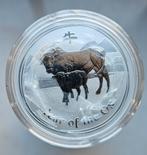 Volle rol lunar 2 year of the ox 1 ounce, Ophalen of Verzenden, Zilver