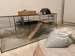 Hamsterkooi met verdieping, Dieren en Toebehoren, Knaagdieren en Konijnen | Hokken en Kooien, Kooi, Minder dan 75 cm, Zo goed als nieuw