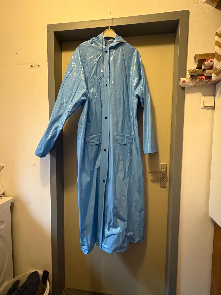 Pvc regenjas, Kleding | Dames, Ophalen, Pvc-u-like, Blauw, Maat 46/48 (XL) of groter