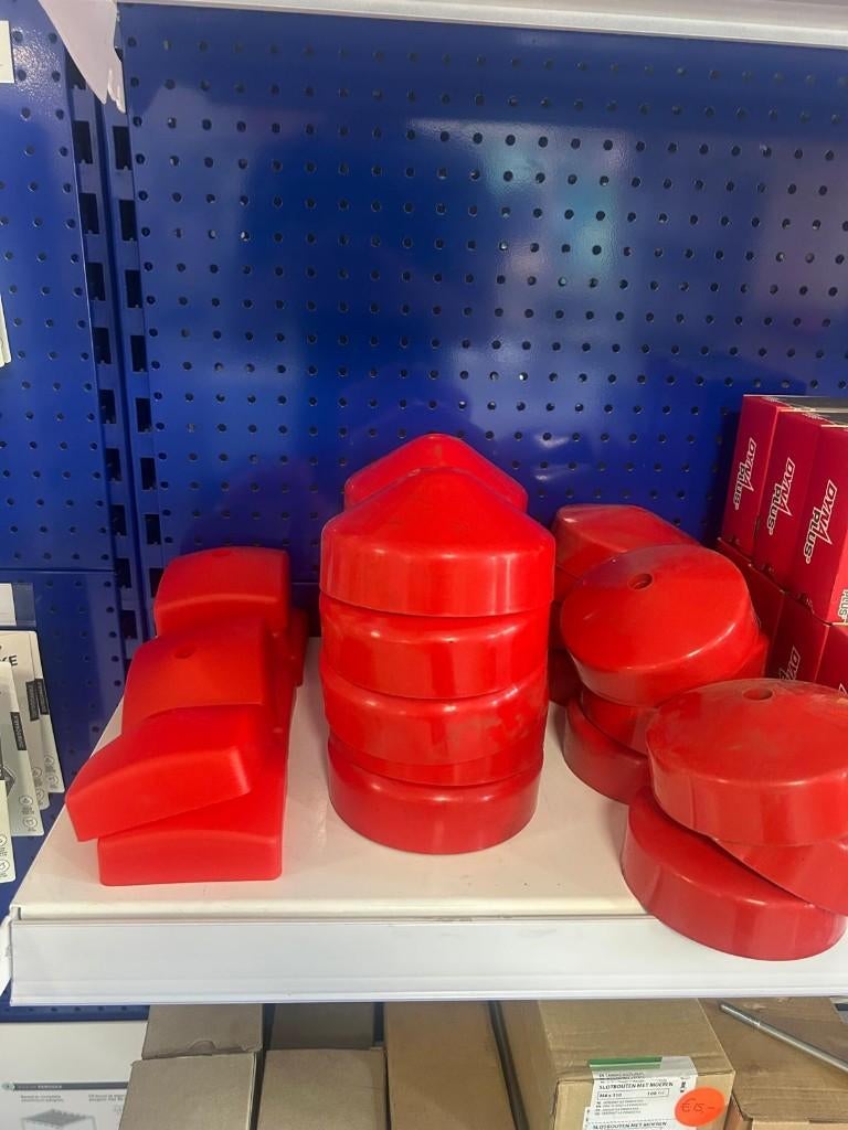 kunststof paalkappen rond nr. 595, Ophalen, Nieuw, Minder dan 180 cm, Palen