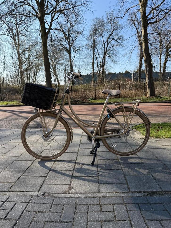 Batavus Diva damesfiets goud frame maat 56, Fietsen en Brommers, Fietsen | Dames | Damesfietsen, Gebruikt, Batavus, Versnellingen