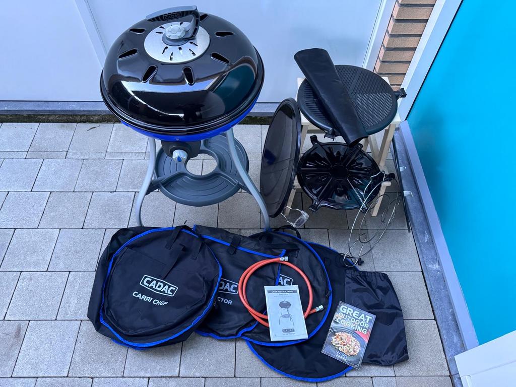 Zeer complete Carri Chef Skottelbraai + accessoires, Tuin en Terras, Gasbarbecues, Ophalen, Gebruikt, Cadac