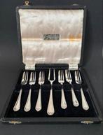 Antiek Verzilverde Oester / Desertvorkjes, Antiek en Kunst, Antiek | Bestek, Ophalen of Verzenden