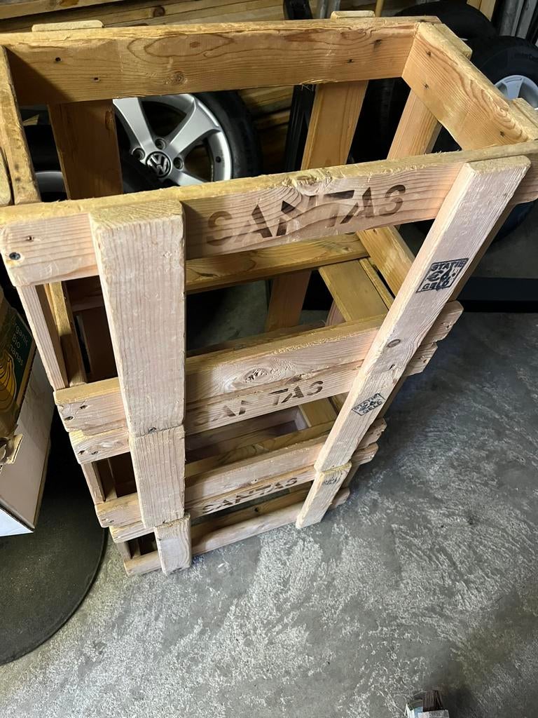 Houten kratjes 3 stuks, Ophalen, Minder dan 25 mm, Zo goed als nieuw, Plank