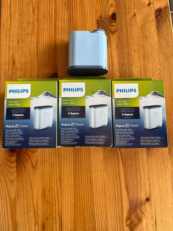 4 Philips AquaClean waterfilter voor koffiemachine, Witgoed en Apparatuur, Koffiemachine-accessoires, Nieuw, Ophalen