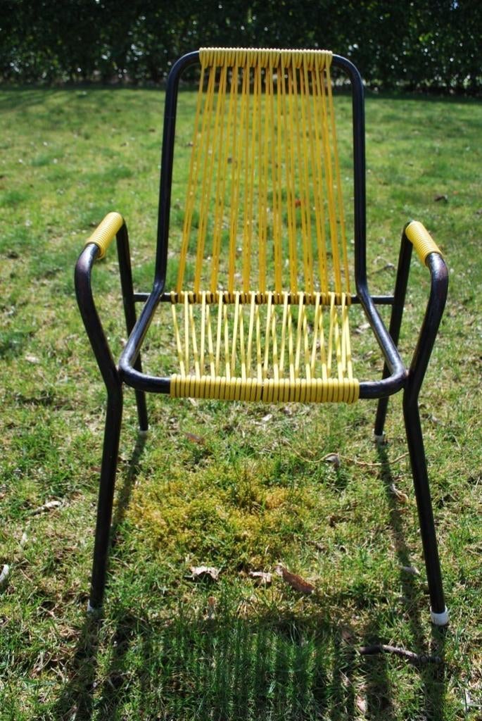 Vintage kinder spaghettistoel Spimeta Harkema jaren '60, Ophalen of Verzenden