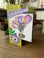 Scrapkaart gefeliciteerd, Verzenden, Nieuw, Overige thema's