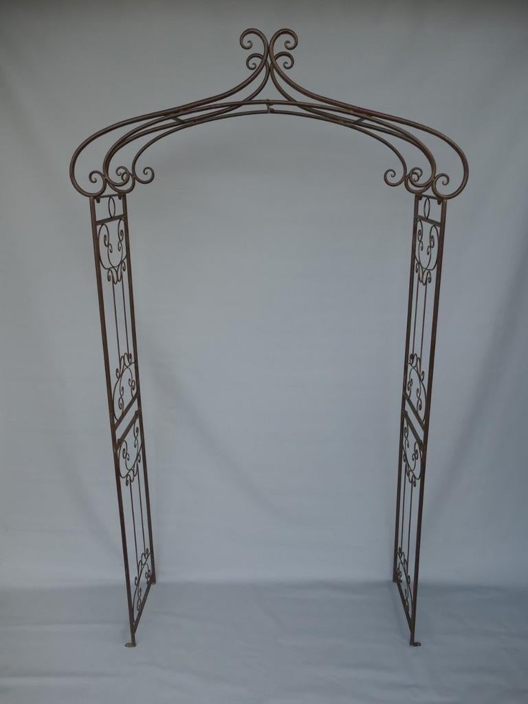Rustieke Bruine Rozenboog - H.235x130cm, Tuin en Terras, Tuinhekken en Hekwerk, Nieuw, Overige typen, IJzer, Ophalen of Verzenden