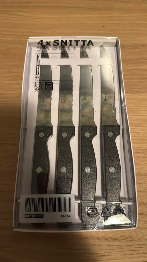 IKEA Snitta messen (nieuw), Ophalen, Nieuw, Rvs of Chroom, Los bestek