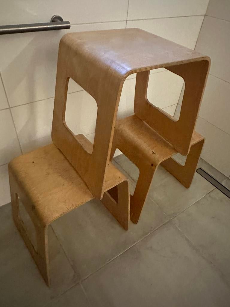Ikea benjamin krukjes set van 3 lisa norinder, Ophalen of Verzenden, Zo goed als nieuw, Hout