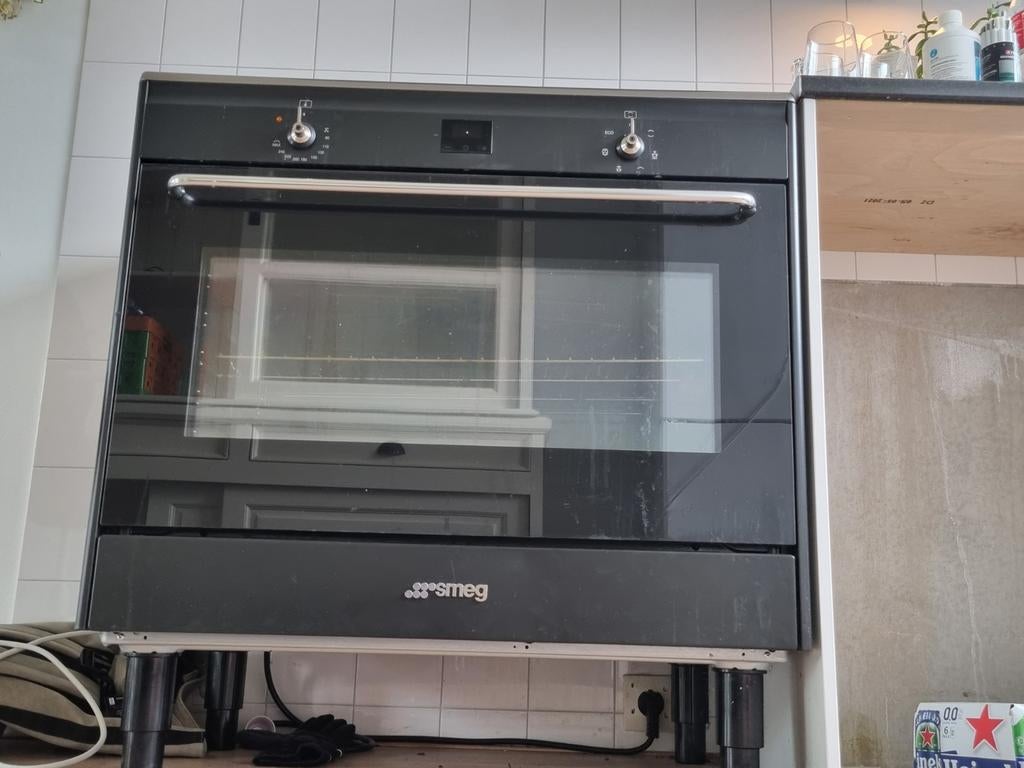 Smeg 2 fasen inductiefornuis 90 cm, Witgoed en Apparatuur, Fornuizen, Ophalen, Hete lucht, 60 cm of meer, 4 kookzones