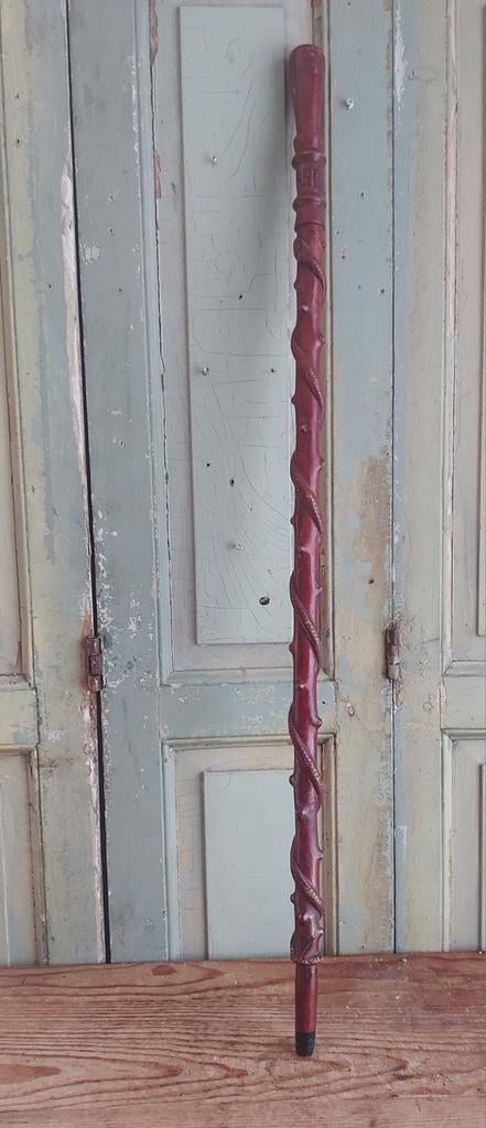 Antieke esculaap stok ,doktersstok,wandelstok medisch antiek, Ophalen of Verzenden