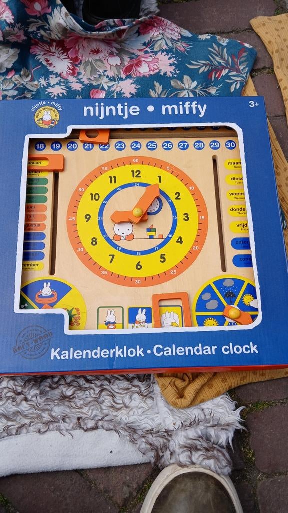 Nijntje Houten Kalenderklok - Leerzaam Speelgoed, Ophalen