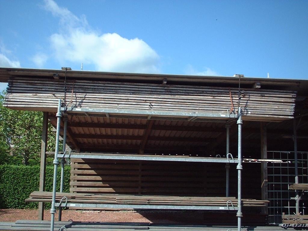 Steigerplanken, Doe-het-zelf en Verbouw, Hout en Planken, Ophalen, Gebruikt, 25 tot 50 mm, Plank