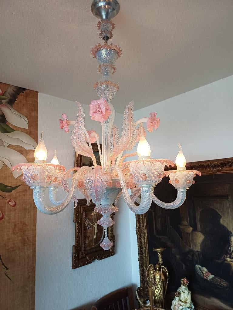 Prachtige Murano glazen kroonluchter, Antiek en Kunst, Antiek | Glas en Kristal, Ophalen
