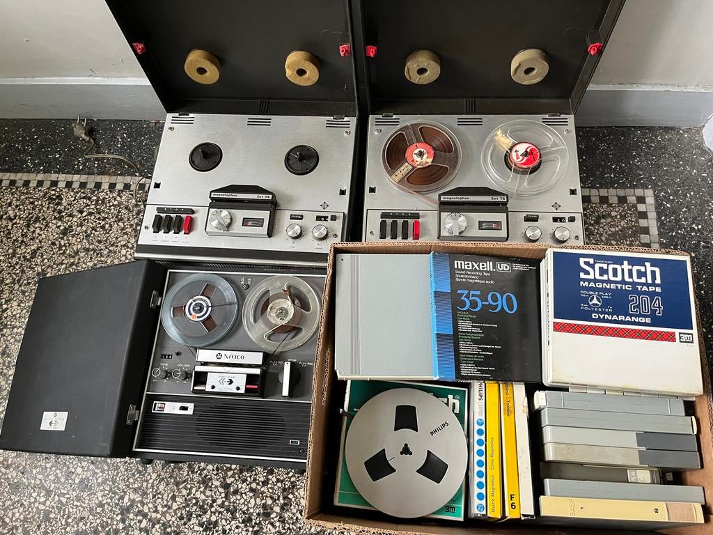 3 Bandrecorders, Audio, Tv en Foto, Bandrecorders, Ophalen, Bandrecorder, Met banden