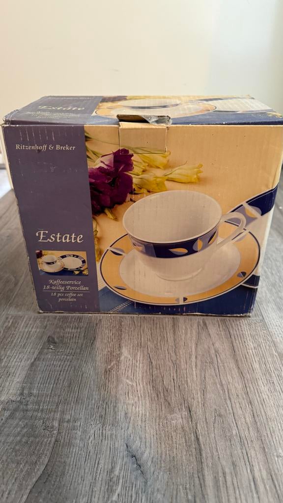 Ritzenhoff & Breker Estate 18-delig koffieservies, Ophalen, Nieuw, Overige stijlen, Porselein