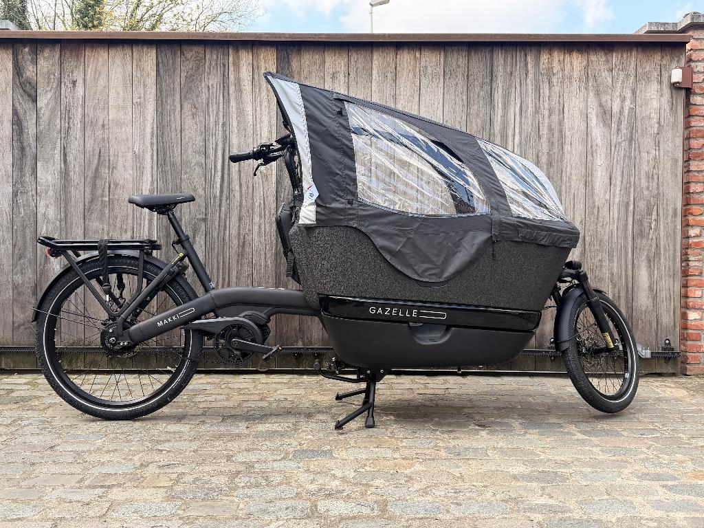 ::NEW:: Gazelle Makki Travel bakfiets Deluxe Pack, 3 kinderen, Huif, Nieuw, Ophalen of Verzenden