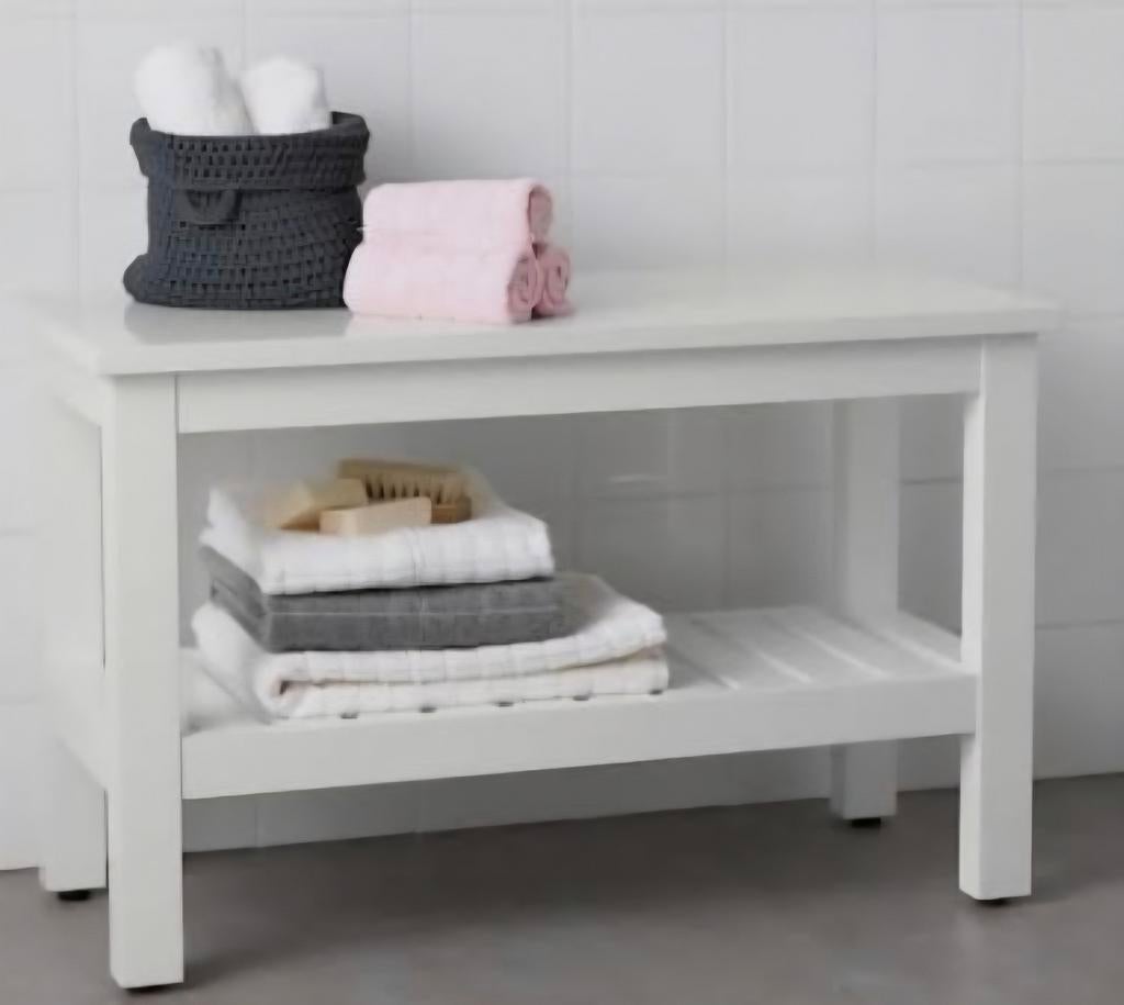 Wit Hemnes bankje van IKEA, Ophalen, Zo goed als nieuw, Wit