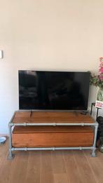 Steigerhouten tv meubel, Huis en Inrichting, Ophalen, 100 tot 150 cm, Zo goed als nieuw, Minder dan 100 cm