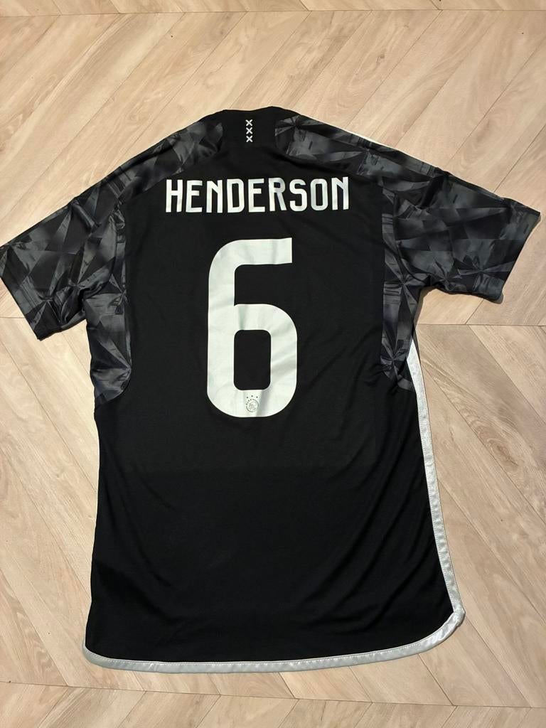 Origineel Henderson Ajax voetbalshirt maat L, Ophalen of Verzenden, Zo goed als nieuw, Maat 52/54 (L), Zwart