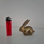 Vintage messing haas, Verzamelen, Beelden en Beeldjes, Ophalen of Verzenden, Gebruikt, Dier