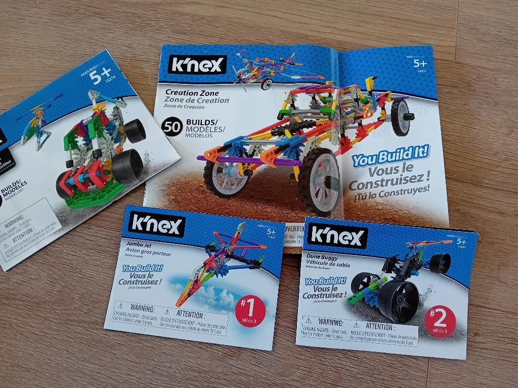 K'nex 4 sets, Ophalen of Verzenden, Zo goed als nieuw, K'nex