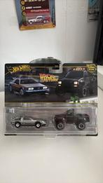 Hot Wheels Back to the future Time Machine & Toyota 1/64, Ophalen of Verzenden, Nieuw, Auto