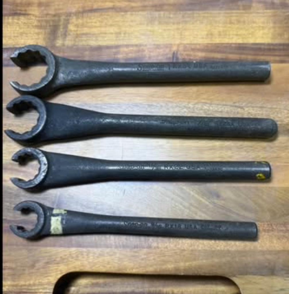 Snap on open ringsleutels set inch maten, Auto diversen, Autogereedschap, Ophalen, Zo goed als nieuw