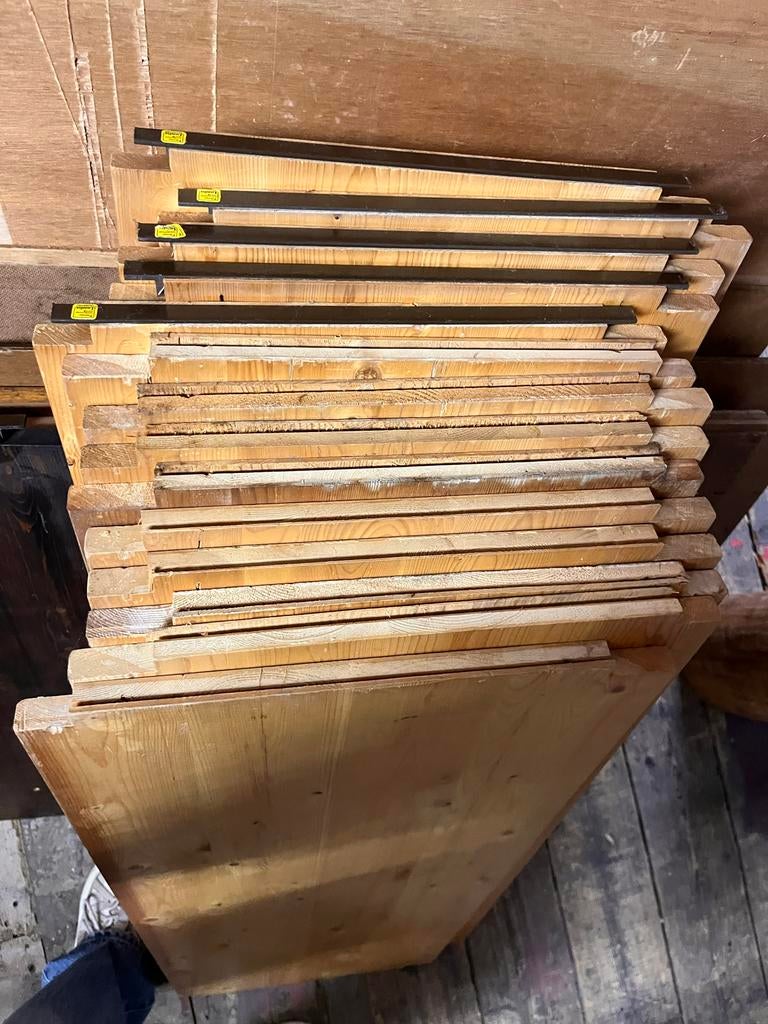 Lundia planken, Doe-het-zelf en Verbouw, Hout en Planken, Ophalen, Gebruikt, Minder dan 25 mm, Plank