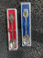 Set van 2 Souvenir lepels België: Brugge en Remouchamps, Ophalen of Verzenden, Zo goed als nieuw