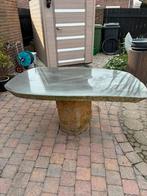 Hart stenen tuintafel, Ophalen, Gebruikt, Rechthoekig