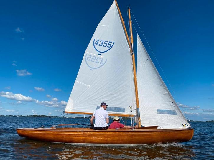 16m2 (BM) 4355 in goede conditie., Watersport en Boten, Open zeilboten, Gebruikt, Overige typen, 3 tot 6 meter, Hout, Geen motor