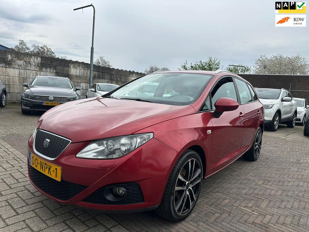 Seat Ibiza ST 1.2 TDI Style Ecomotive CLIMA/ LEDER/ LM VELGE, Auto's, Seat, Voorwielaandrijving, Euro 5, Gebruikt, Zwart