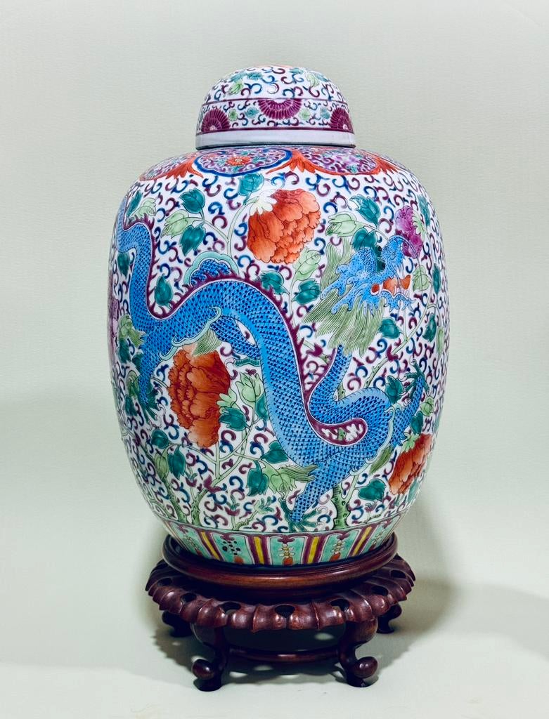 Enorme chinees chinese gemberpot 40cm!, Ophalen of Verzenden