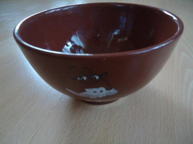 M&M schaaltje, kommetje bruin met Ms. Brown, Ophalen of Verzenden, Zo goed als nieuw, Gebruiksvoorwerp